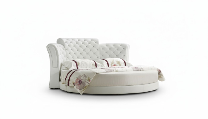 Chesterfield Rond Bed Meubels Gestoffeerde Bedden Slaapkamermeubels Lederen Bed Hotel