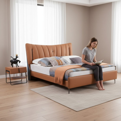 Tweepersoonsbed huwelijksbed designbed NIEUW 180x200cm Designer gestoffeerd bed Bed