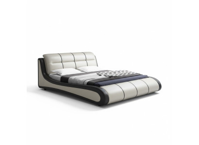 Luxe gestoffeerde bedden textiel dubbel nieuw slaapkamer design bed leer
