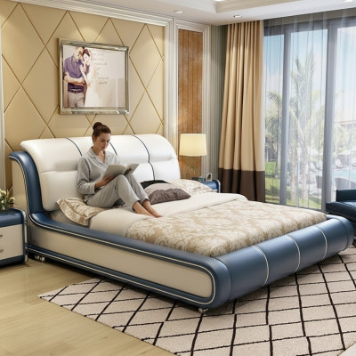 Design stoffen meubels hotel groene bedden slaapkamer luxe boxspring bed