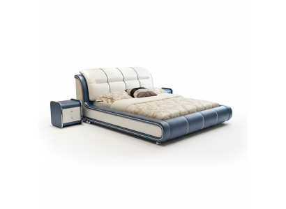 Design stoffen meubels hotel groene bedden slaapkamer luxe boxspring bed