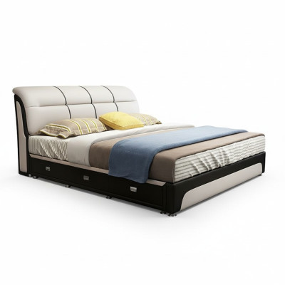 Bedden bekleding textiel modern hout slaapkamer nieuw tweepersoonsbed Chesterbed