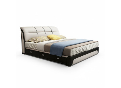 Bedden bekleding textiel modern hout slaapkamer nieuw tweepersoonsbed Chesterbed
