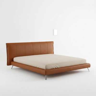 Bedden met dubbele bekleding in metalen design Luxe bed Slaapkamer Italiaans