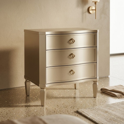 Bijzet-slaapkamer Metaal Glans Tafels Consoles Design Nachtkastje Console