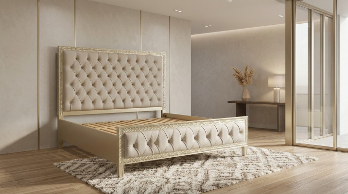 Bedden Luxe bed Hotel Royal Meubels Stof Design Inrichting Bedframe
