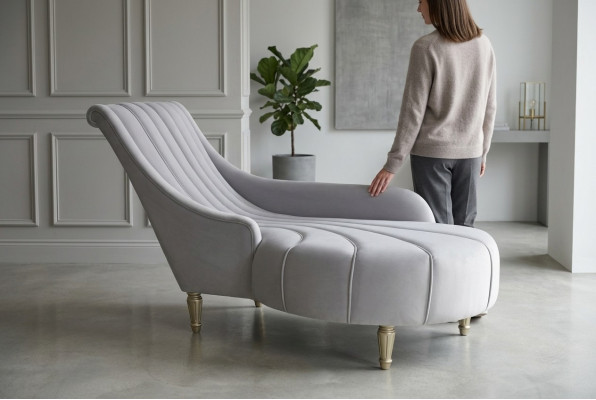 Chaiselounge Antiek Stijl Sofa Ligbank Liggen Chaise Textiel Modern 2080 Meubels