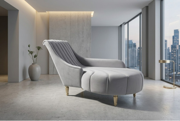 Chaiselounge Antiek Stijl Sofa Ligbank Liggen Chaise Textiel Modern 2080 Meubels