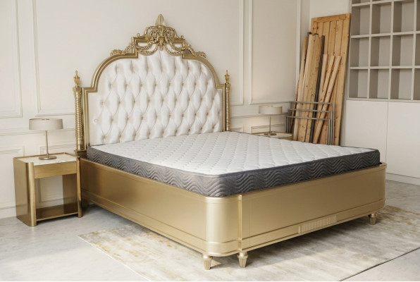 Chesterfield houten tweepersoonsbed bedontwerp gestoffeerd bed huwelijks slaapkamer 180x200