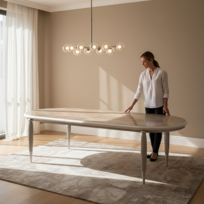 Ontwerp eettafel meubels houten tafels Italiaanse stijl meubels inrichting eetkamer
