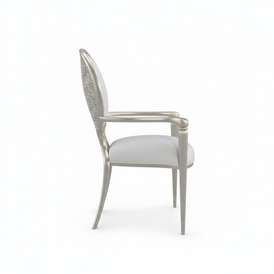 Luxe fauteuil eetkamerstoel houten meubilair inrichting hotel fauteuil stoelen nieuw