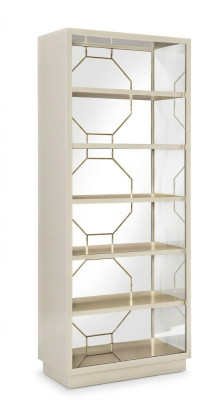 Regaal scheidingswand Regaal dressoir Vitrine RVS hout Luxe inrichting Meubels