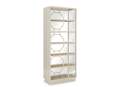 Regaal scheidingswand Regaal dressoir Vitrine RVS hout Luxe inrichting Meubels