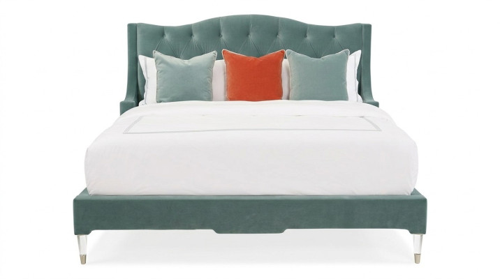 Bedden Chesterfield slaapkamer leren bed gestoffeerd design luxe tweepersoons hotel