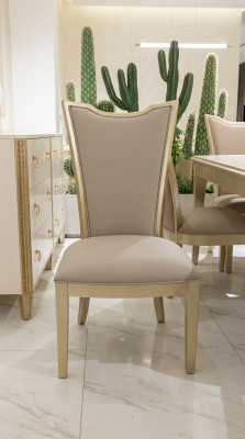 Luxe meubels Fauteuil Stoel Hout Inrichting Hotel Armstoel Stoelen Nieuw Eetkamer