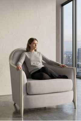Ontwerp Lounge Club Stoelen Woonkamer Fauteuil Relax Gestoffeerde Stoel Fauteuil