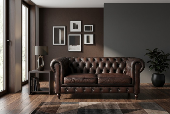 Chesterfield Sofa 2 zits set Design banken Beklede Banken Bank Luxe Meubelen
