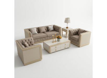 Garnituur 3+1 zits zitkussen bankstellen bankstellen Nieuw Ontwerp Bank Sofa