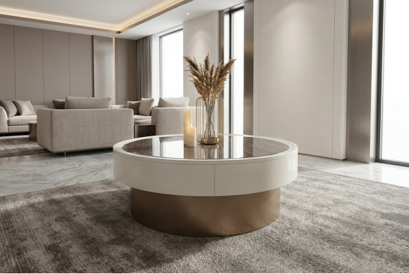 Ontwerp Metaal Hout Gouden Bank Woonkamer Tafels Bijzettafel Ronde Tafel Salontafel