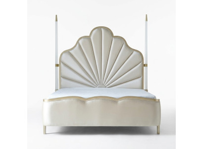 Bed lederen bekleding slaapkamer huwelijk 180x200 design tweepersoonsledikant leren bedden