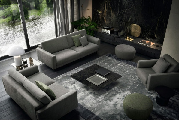 Zithoek 3-zits Modern Hout exclusief Design Meubels Fauteuil Bankstel