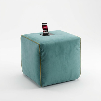 Hocker Oplaadstation Mobiel Kruk Poef Kruk Ottomaan Poef Voetenbank