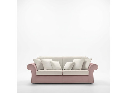 Klassieke gestoffeerde meubels Bankstellen Luxe bank Textiel Bankstellen Roze 3-zitsbank