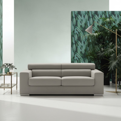 Bankstel 3-zits bank Moderne Luxe Beklede Zitbank textiel Grijs Stof alfitalia
