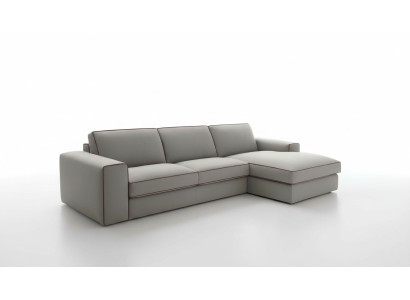Stof L-vorm bankwoonlandschap hoekbank modern ontwerp bank Focus alfitalia