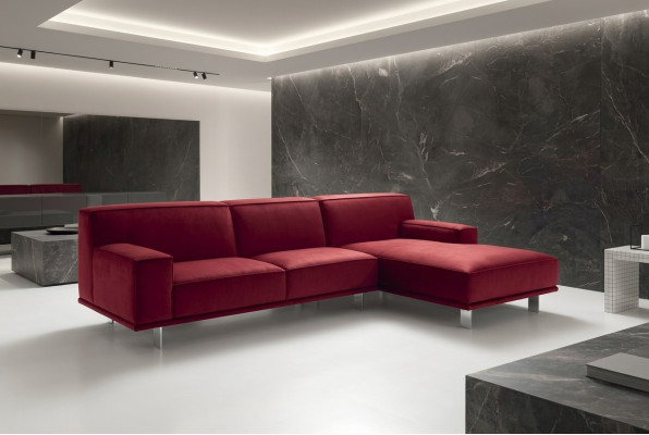Woonlandschap bankstellen hoekbank textielbekleding design hoekbank bank sofa alfitalia