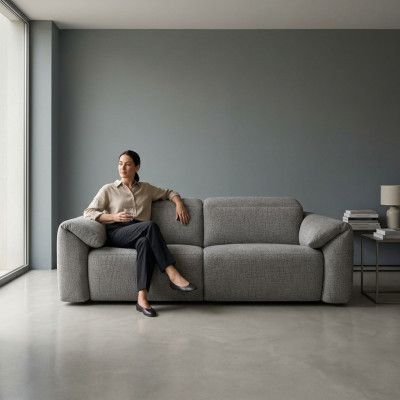 Sofa 3-persoons stoffenbank bank woonlandschap gestoffeerde bank loungesofa driezitter nieuw.