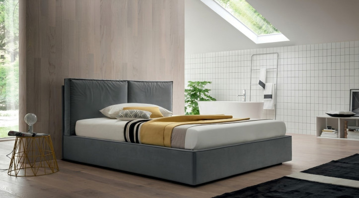 Bedden 200x200cm Luxe Slaapkamer Bed Gestoffeerd Ontwerp Luxe Dubbel Hotel Nieuw