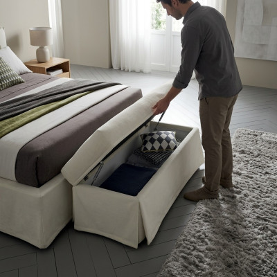 Modern Kruk Design Banken Woon Slaapbank Kruk Kamer Bekleed Textiel Stof