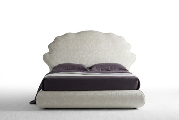 Luxe Italiaans design meubels slaapkamer tweepersoonsbed 160x200cm houten textielmeubels