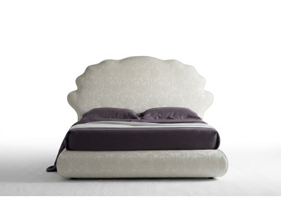 Luxe Italiaans design meubels slaapkamer tweepersoonsbed 160x200cm houten textielmeubels