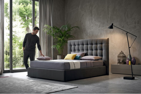 Chesterfield Luxe Bedden Slaapkamer Textiel Bedbekleding Design Dubbel Hotel
