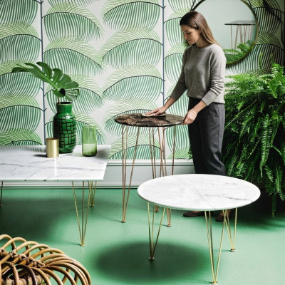 Luxe bijzettafel ontwerp meubels salontafel woonkamer rond luxe kunst modern