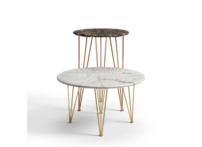 Luxe bijzettafel ontwerp meubels salontafel woonkamer rond luxe kunst modern