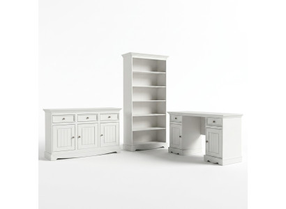 Secretaris Set Koloniaal Stijl Bureau Kast Plank Tafel Houten Tafels Nieuw 3-delig