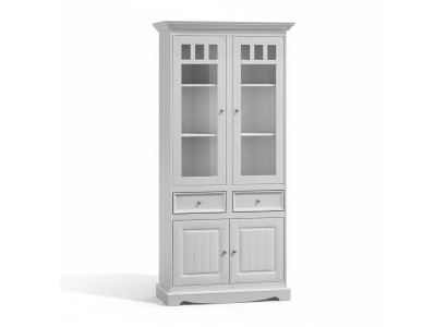 Landhuis kast vitrine laden XL rek zolder vitrinemeubels