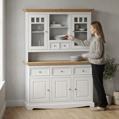 Klassieke eetkamerkast vitrine vitrinekast vitrinekasten dressoir
