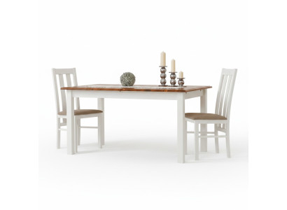 Houten boerderijtafel Eettafel Tafel Hout Tafels 150/197cm Eetkamer Uitschuifbaar