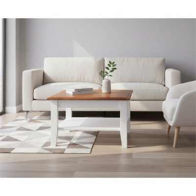 Bijzettafels Hout Handgemaakt Salontafel Massief houten tafel Klassieke bank Nieuw