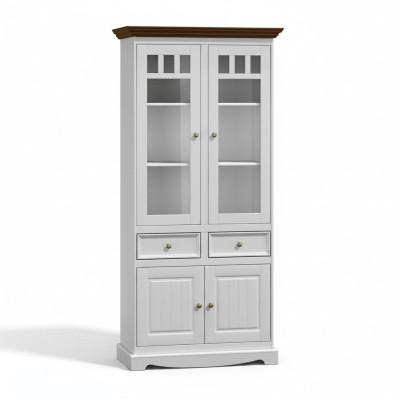 Vitrine Meubels Glazen Kast Vitrine Klassieke Hoekvitrine Hoekkast Glas Hout
