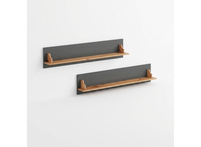 Boekenplank Wandplank Hout Hangende plank Staande plank Massief houten plank 120*15*25cm