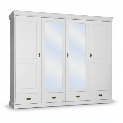 Kledingkast landelijke stijl rek kast kledingkasten houten meubels wit