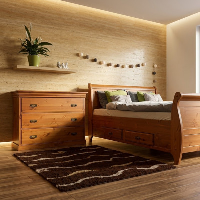 Ladekast met 3 laden dressoir dressoir houten kast ladekasten bruin nieuw