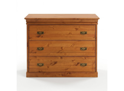 Ladekast met 3 laden dressoir dressoir houten kast ladekasten bruin nieuw