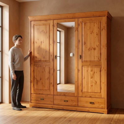Kledingkast houten kast slaapkamer meubels plank kledingkasten kast xxl
