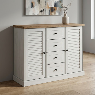 Ladenkasten Plank Plank Echt hout Side Low Board Kast Ontwerpladenkast Kasten